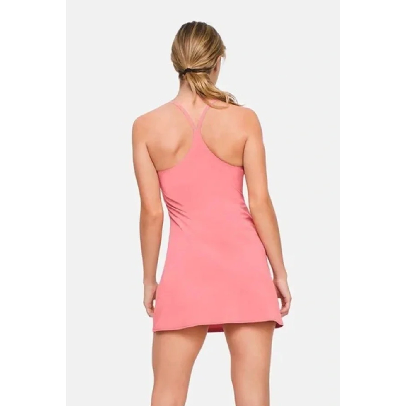 OUTDOOR VOICES Women's The Exercise Dress Medium Pink Punch Built In Shorts NWT