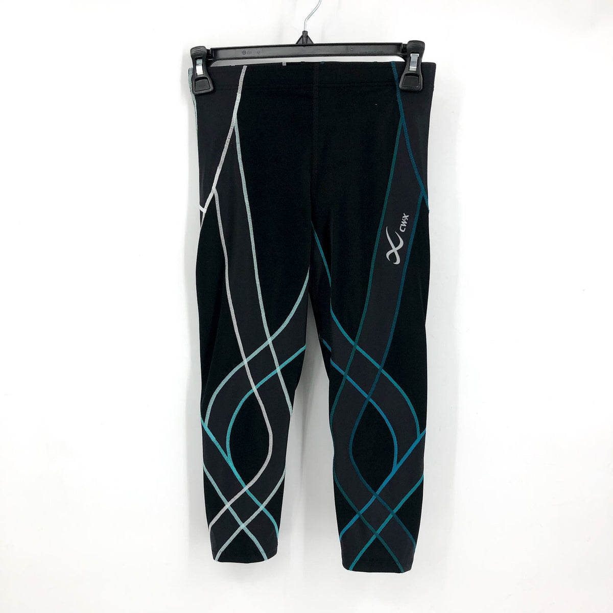 CW-X Women's Endurance Generator 3/4 Compression Tight XS Black/Deep Lake NWOT