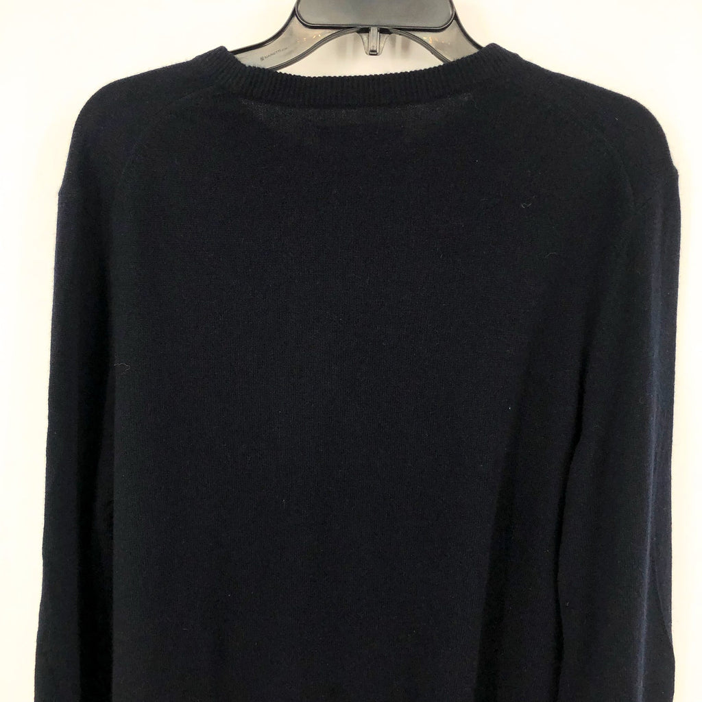 Everlane Mens Grade-A Cashmere Crew Sweater Large Dark Navy Blue NWT