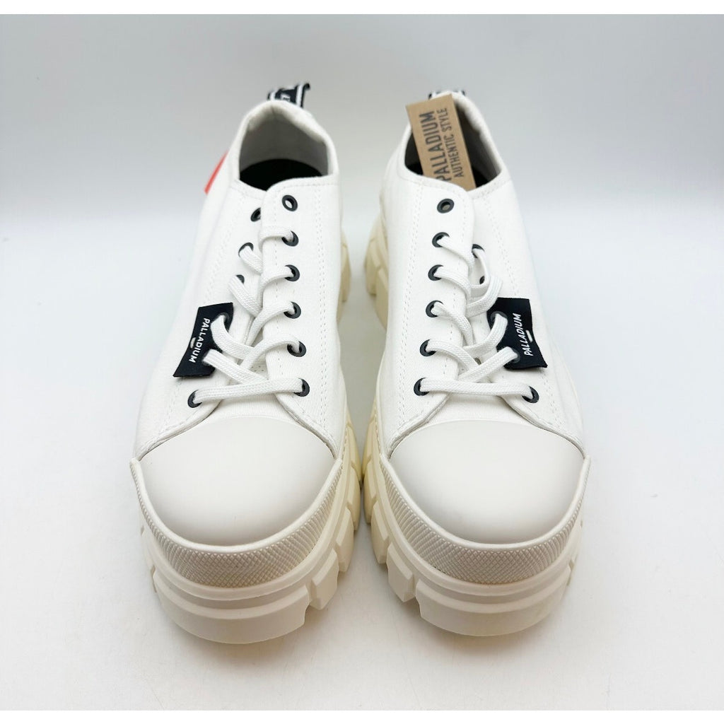 Palladium Womens Revolt Lo TX Platform Casual Sneakers Size 10 White NWOB