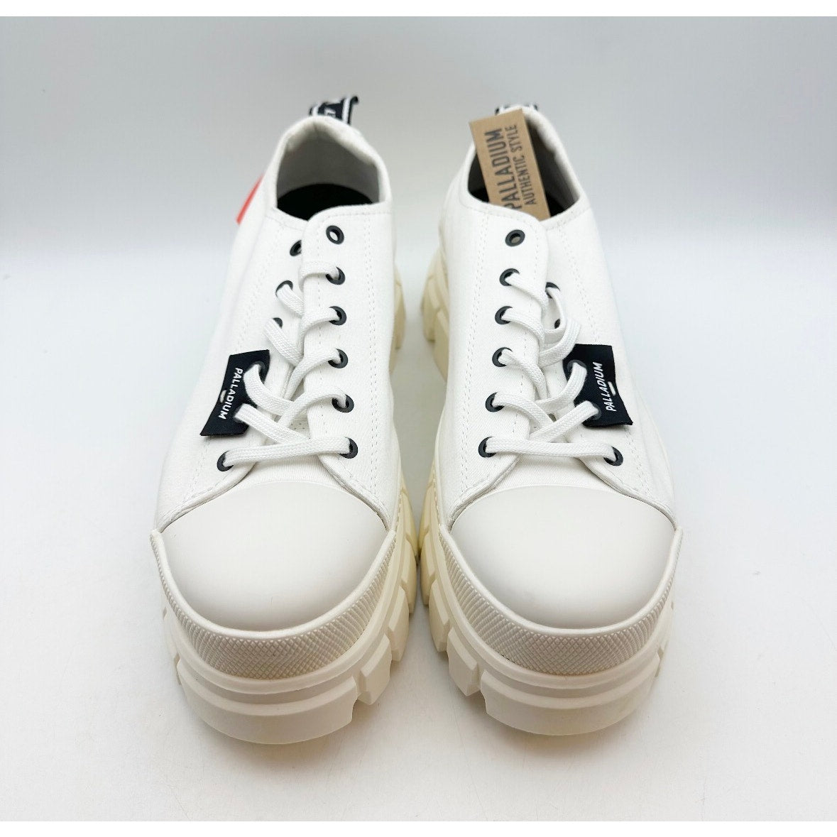 Palladium Womens Revolt Lo TX Platform Casual Sneakers Size 10 White NWOB