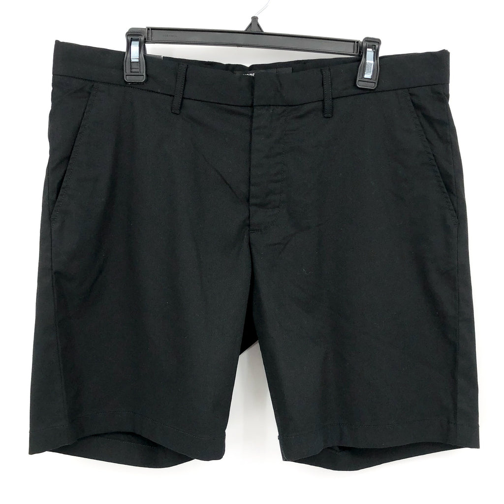 NORDSTROM Men's Tech Smart Slim Fit Chino Shorts SIZE 36 Black Coolmax NWT