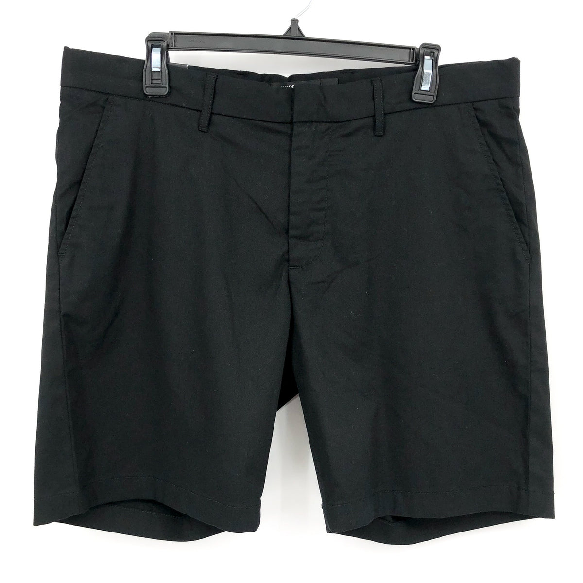 NORDSTROM Men's Tech Smart Slim Fit Chino Shorts SIZE 36 Black Coolmax NWT