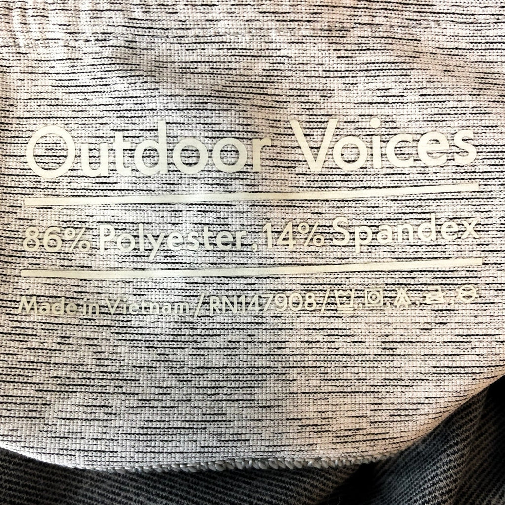OUTDOOR VOICES Women's 7/8 Springs Leggings XS Grey Graphite/Ash/Dove