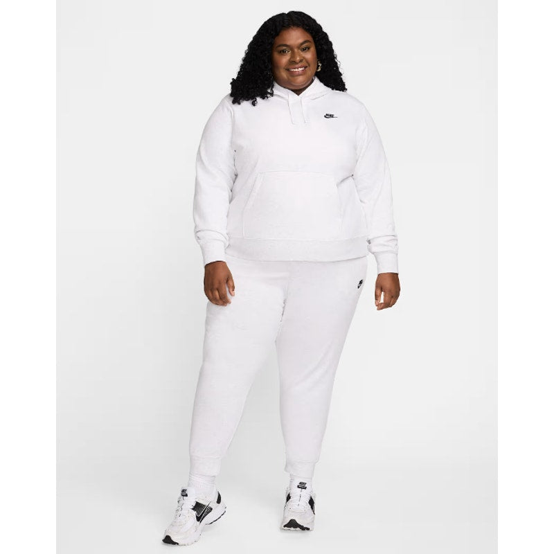 NIKE Womens Club Fleece Mid Rise Joggers 1X Light Grey Sweatpants NWT
