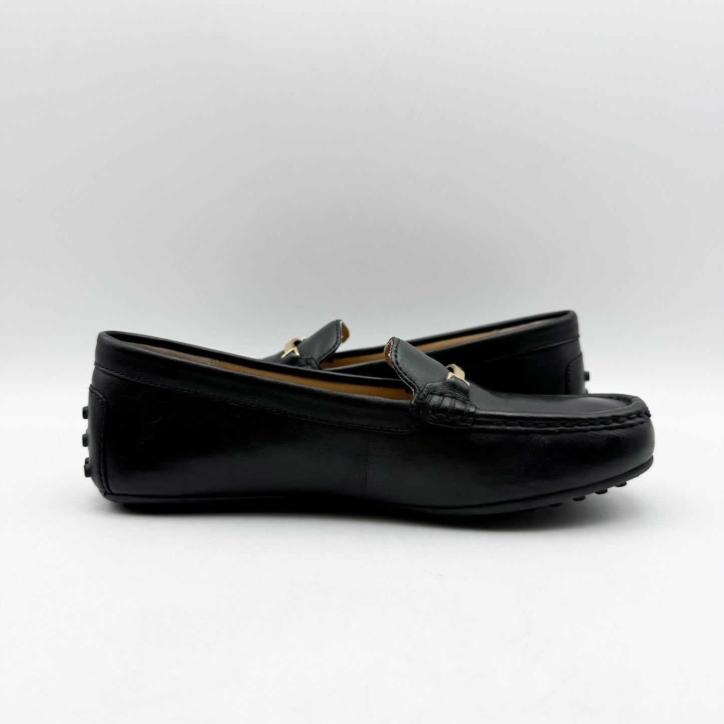 Lauren Ralph Lauren Womens Briony Driving Loafers US 5 Black Leather