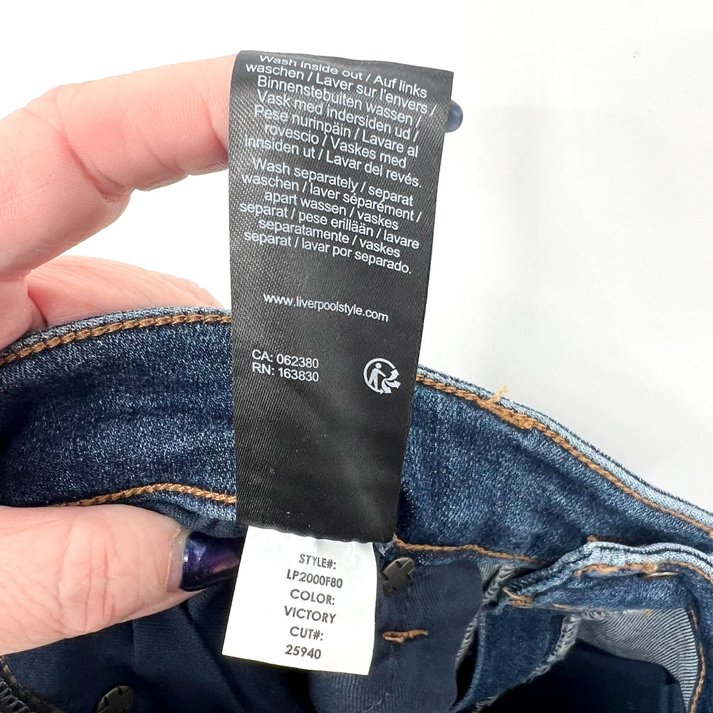 LIVERPOOL Women's Abby Skinny Jeans Size 6 - 28 Petite Medium Blue Stretch NWT