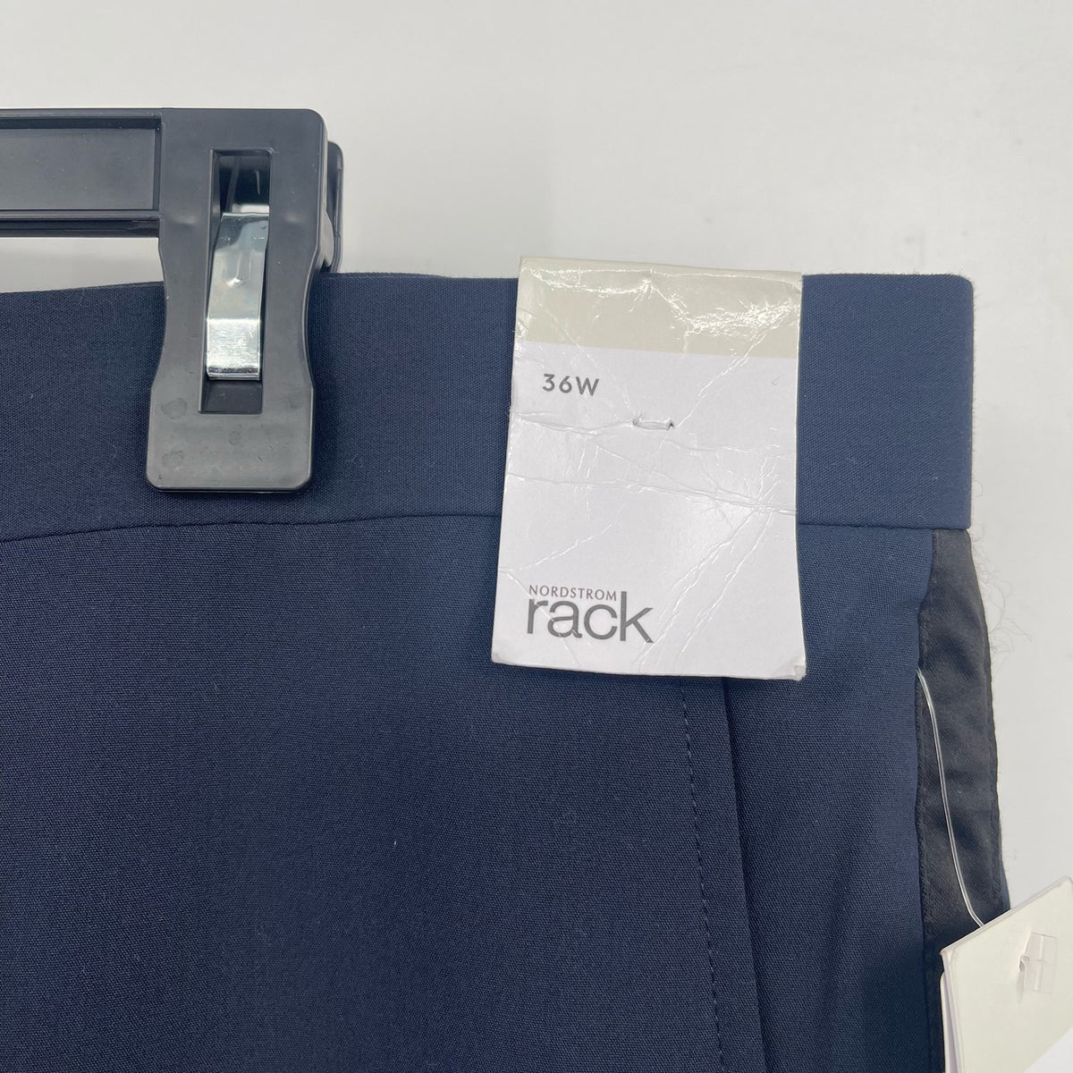 NORDSTROM RACK Men's Trim Fit Dress Pants 36x31 Navy Blue Straight Leg NWT