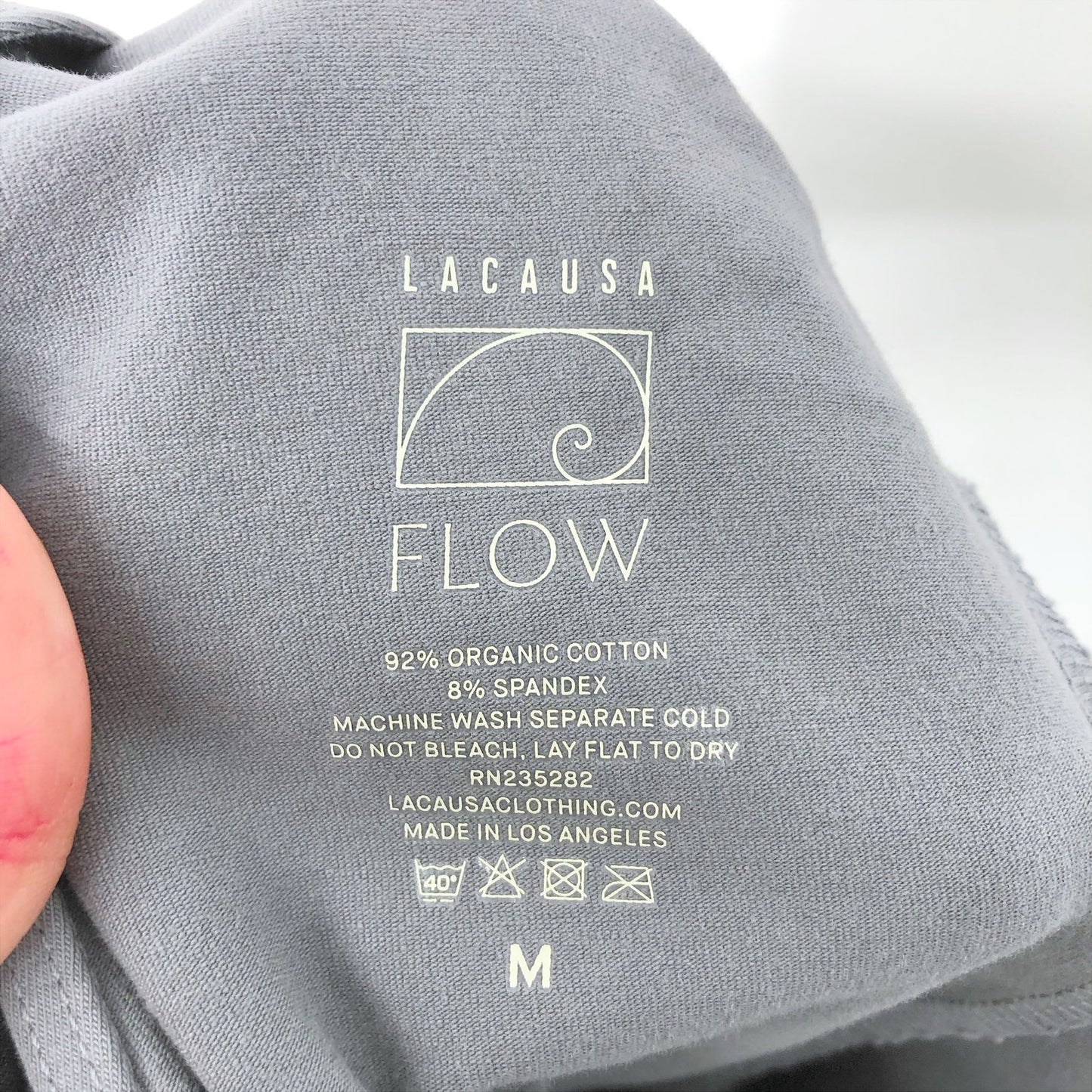 LACAUSA Womens Flow Yoga Gai Unitard Medium Grey Granite