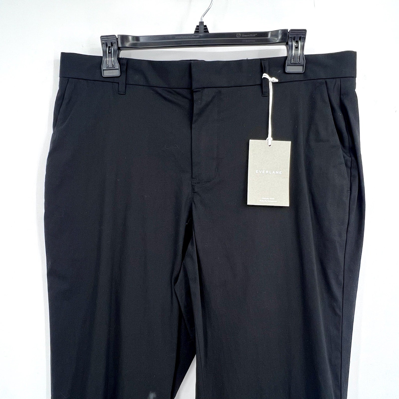 EVERLANE Men's The Athletic Fit Air Chino Pants 31x30 Black Flat Front NWT