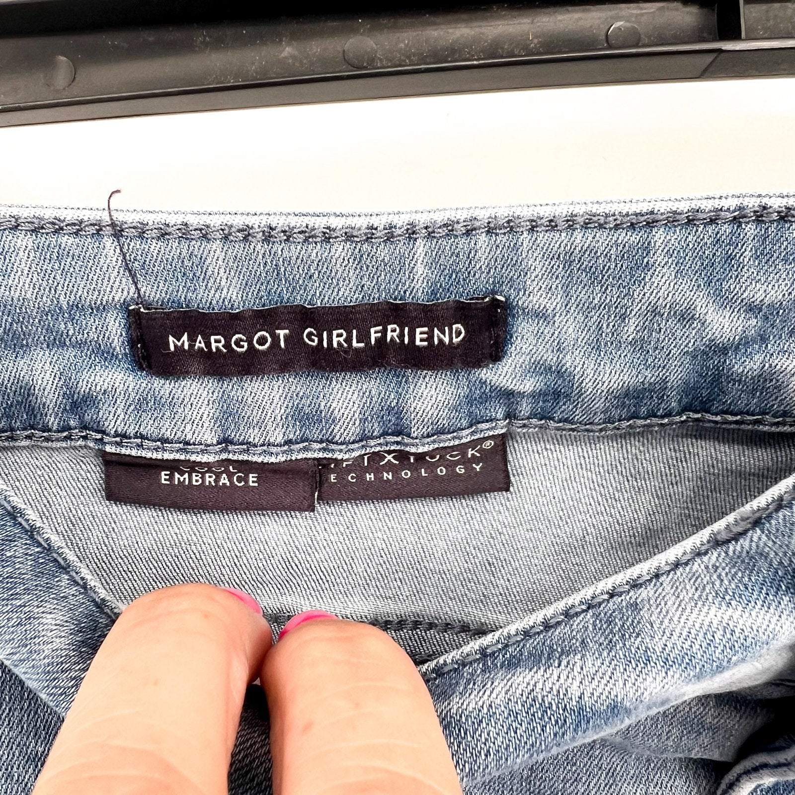 NYDJ Womens Margot Girlfriend Jeans Size 24W PETITE Kingston Blue NWT