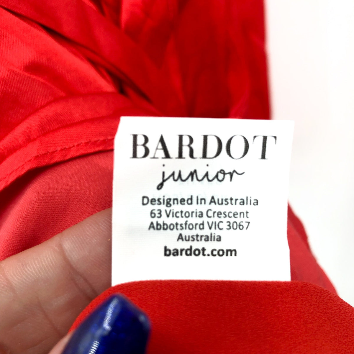 BARDOT Girl's Winona Wrap Dress Size 14 Fire Red Long Sleeve Ruffle NWT