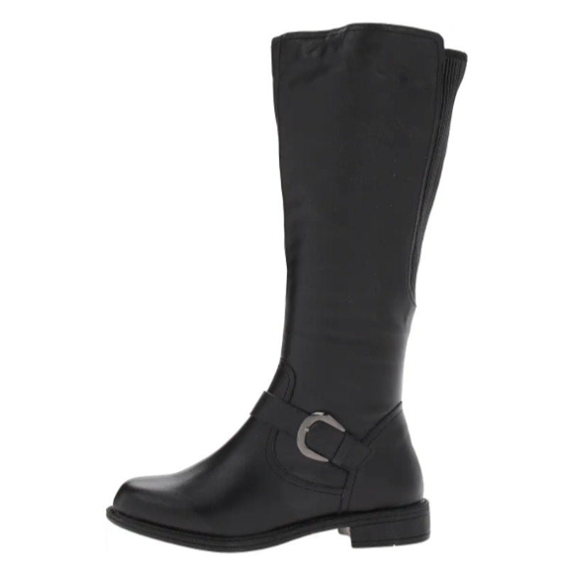 David Tate Womens Branson Knee High Boots US 12 M Black Leather NWOB