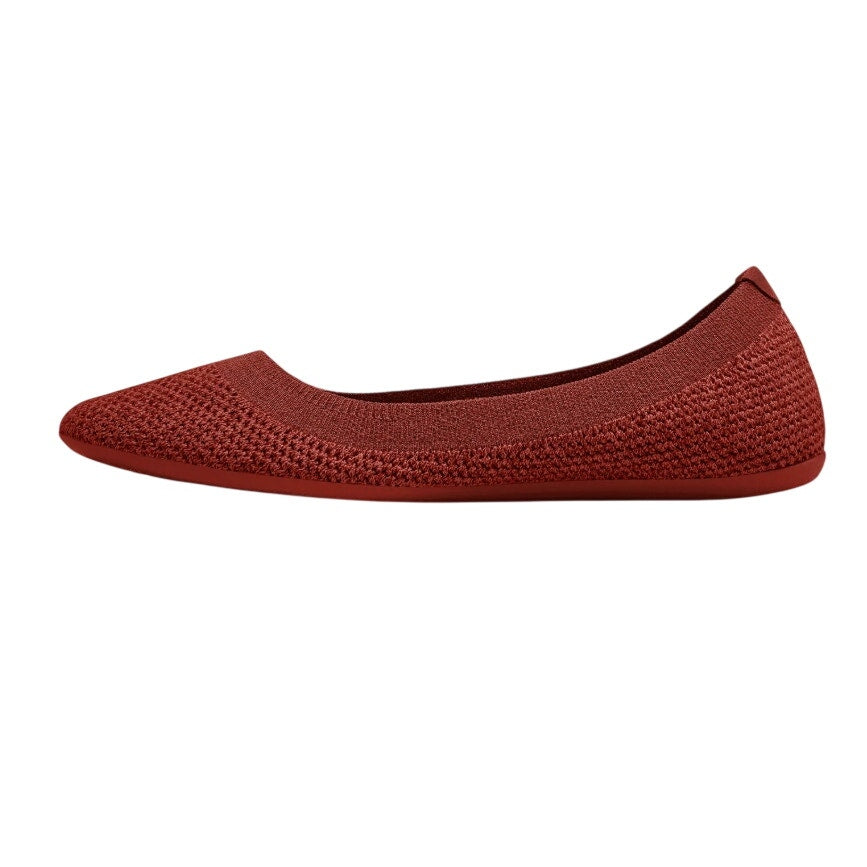 Allbirds Womens Tree Breezer Flats US 5 EU 35 Maroon Red Slip On NIB