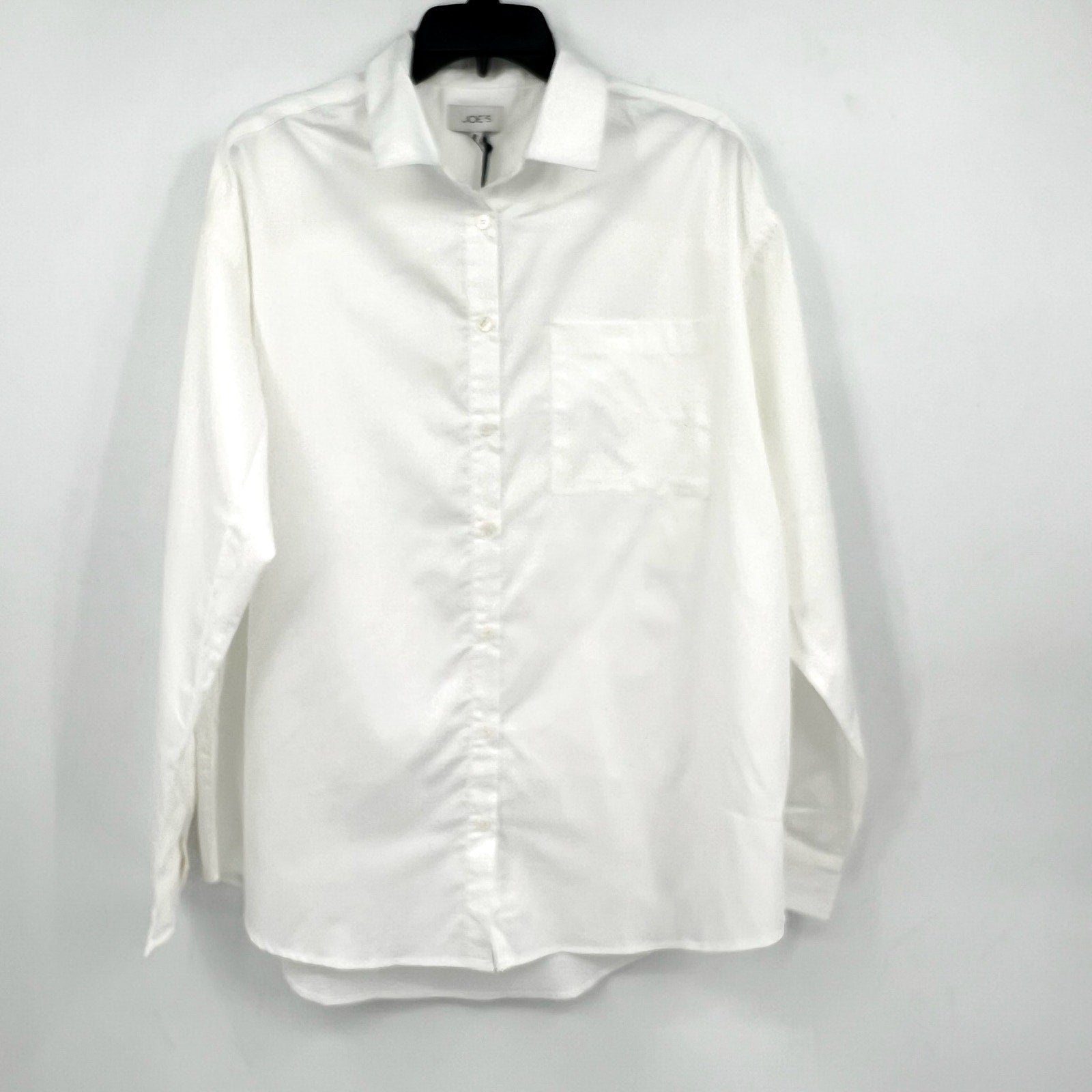 JOE'S JEANS Women's Boyfriend Button Down Shirt Medium Optic White NWT