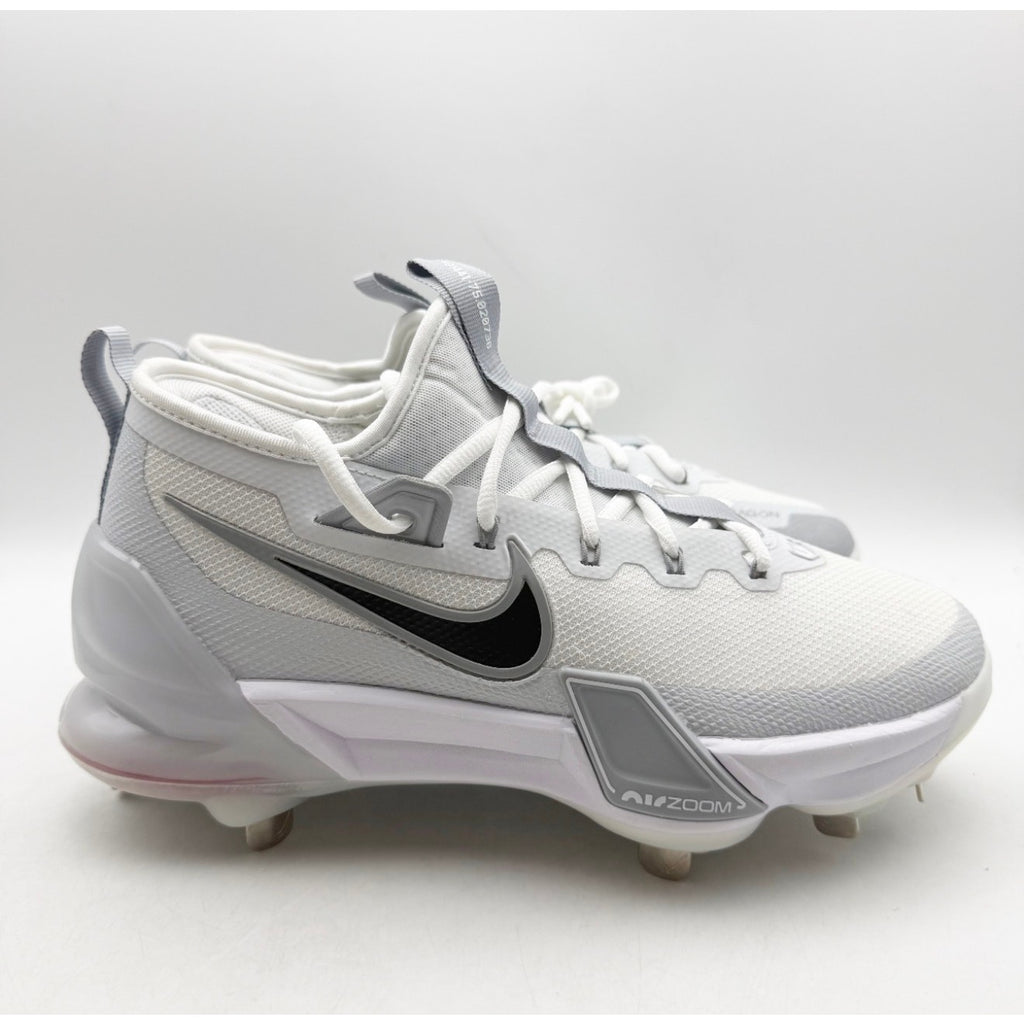 Nike Mens Force Zoom Trout 9 Elite Metal Baseball Cleat Size 7 White FB2906 NWOB