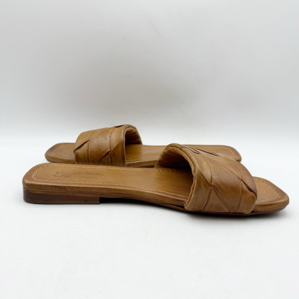 Seychelles Womens Portland Slide Sandals US 6.5 M Light Brown Leather NWOB