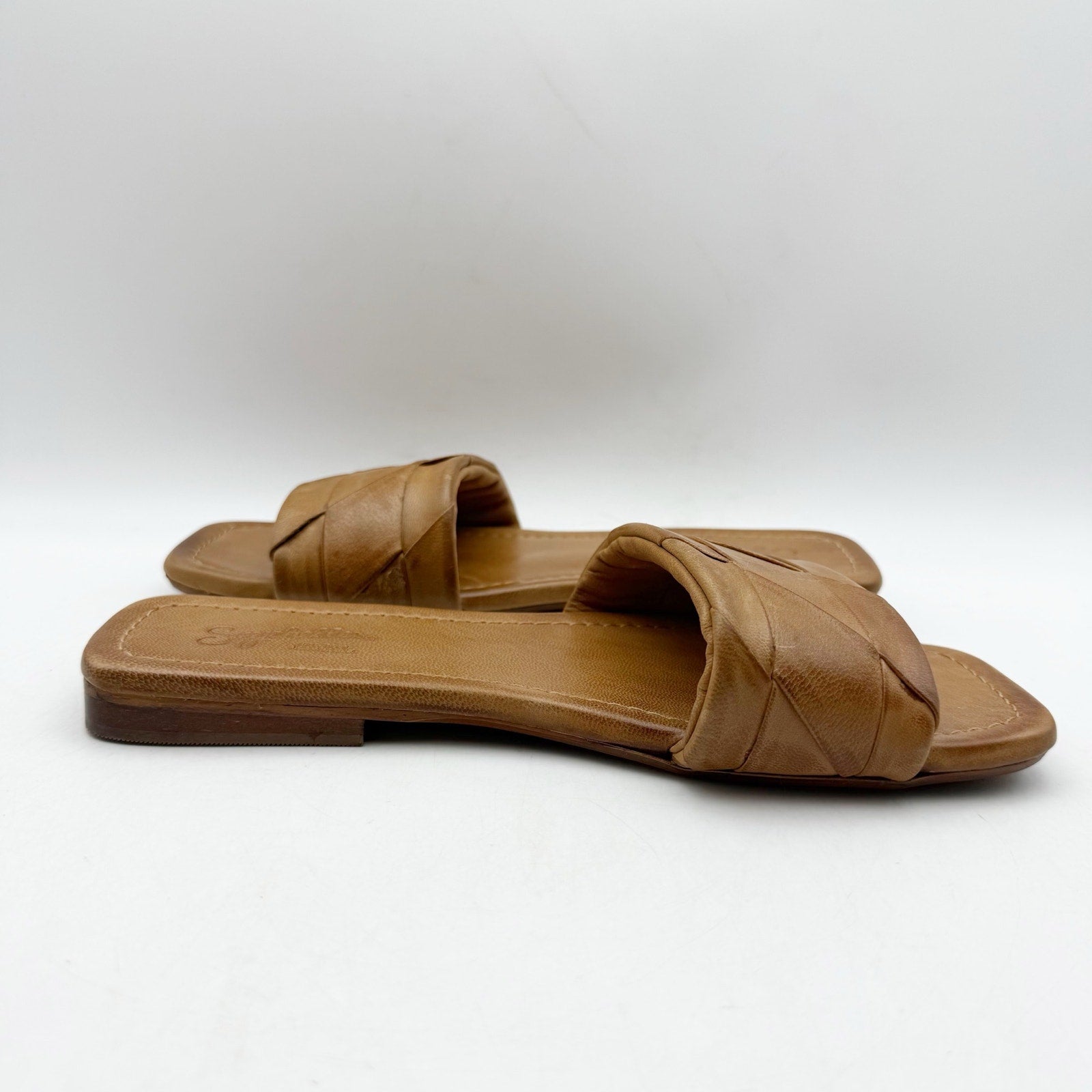 Seychelles Womens Portland Slide Sandals US 6.5 M Light Brown Leather NWOB