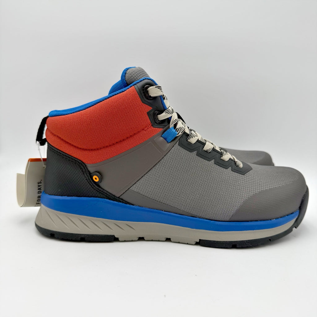 Bogs Mens Slate Mid Work Boots Size 8 EU 41 Grey Blue Composite Toe NIB