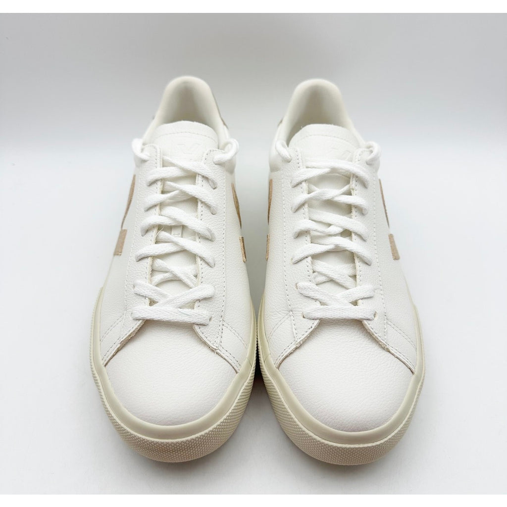 VEJA Campo Sneakers EU 42.5 Womens 11.5 Mens 9.5 White Gold Leather NIB