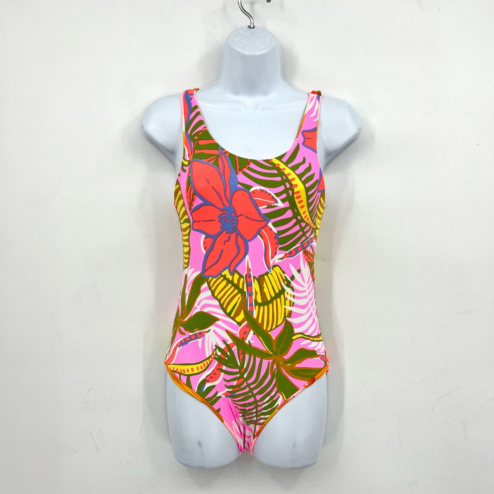MAAJI Waves Infinity One Piece Swimsuit Girls 12 Pink Paradiso Reversible NWT
