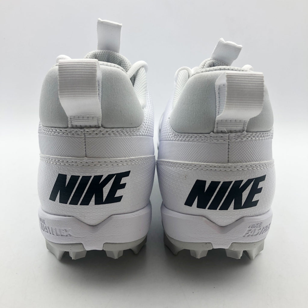 Nike Mens Alpha Menace 4 Shark Football Cleats Size 13 White Black NWOB