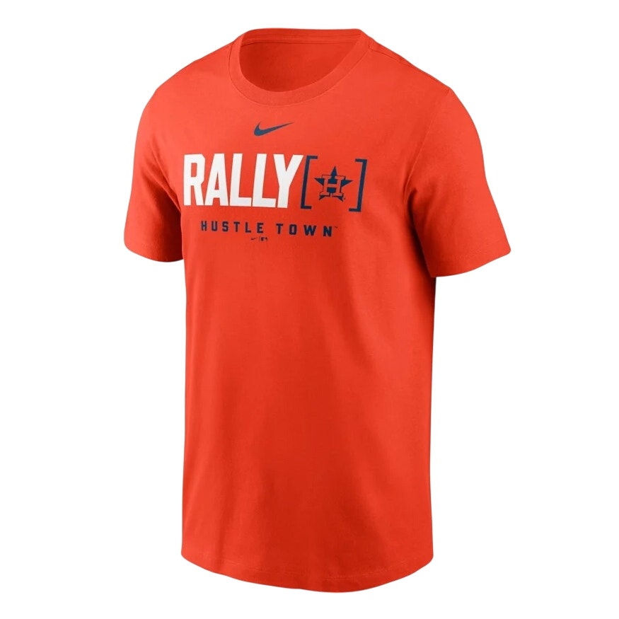 NIKE Mens Houston Astros Rally Home Graphic T-shirt Small Orange NWT