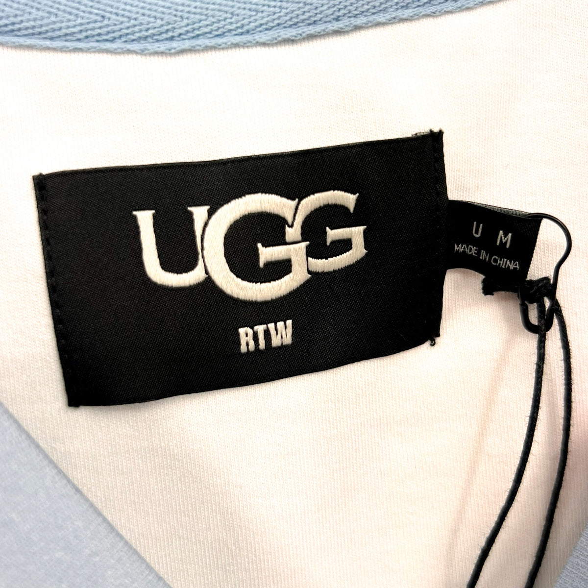 UGG UNISEX Pride Logo Equality T-shirt Medium Blue Multi Stripe NWOT