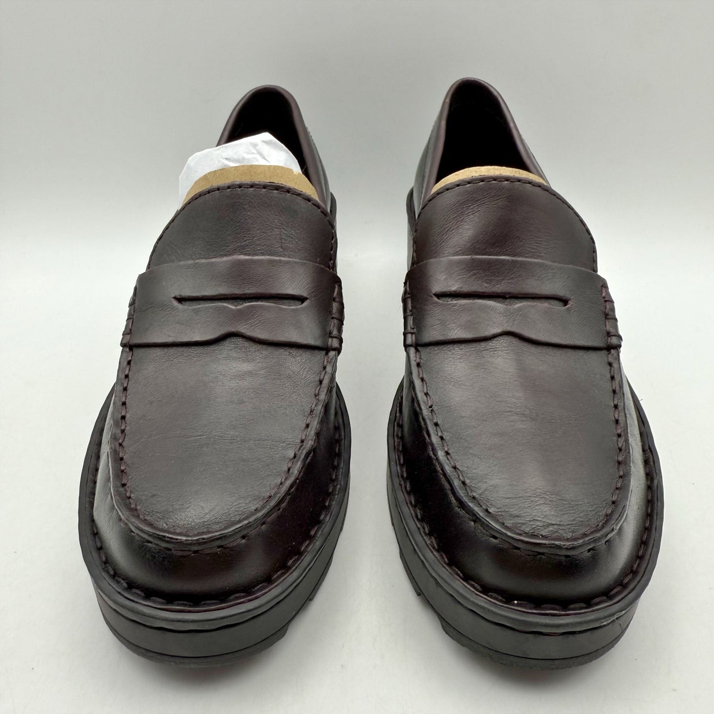 Born Womens Carrera Loafers US 7 M EU 37.5 Burgundy Leather Slip On NIB