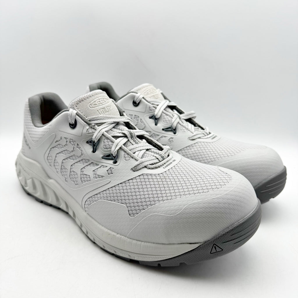 KEEN Utility Mens Cully Comp Toe Work Sneakers US 11.5 D Grey White SR NIB