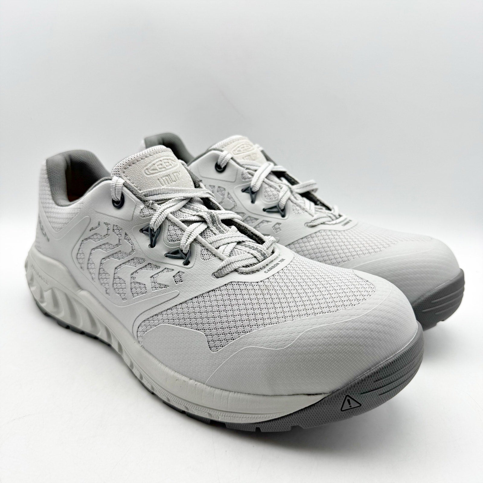 KEEN Utility Mens Cully Comp Toe Work Sneakers US 11.5 D Grey White SR NIB