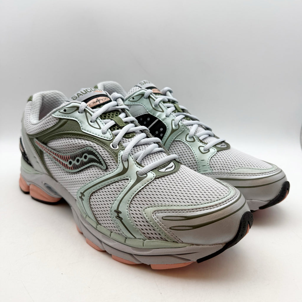 Saucony Mens ProGrid Triumph 4 Athletic Shoes Size 13 Grey Green Sneakers NIB