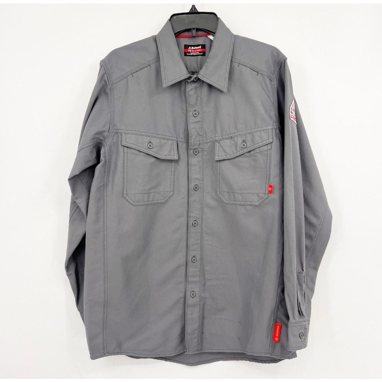 BULWARK Men's iQ Series Endurance Collection FR Work Shirt Medium Grey NWOT