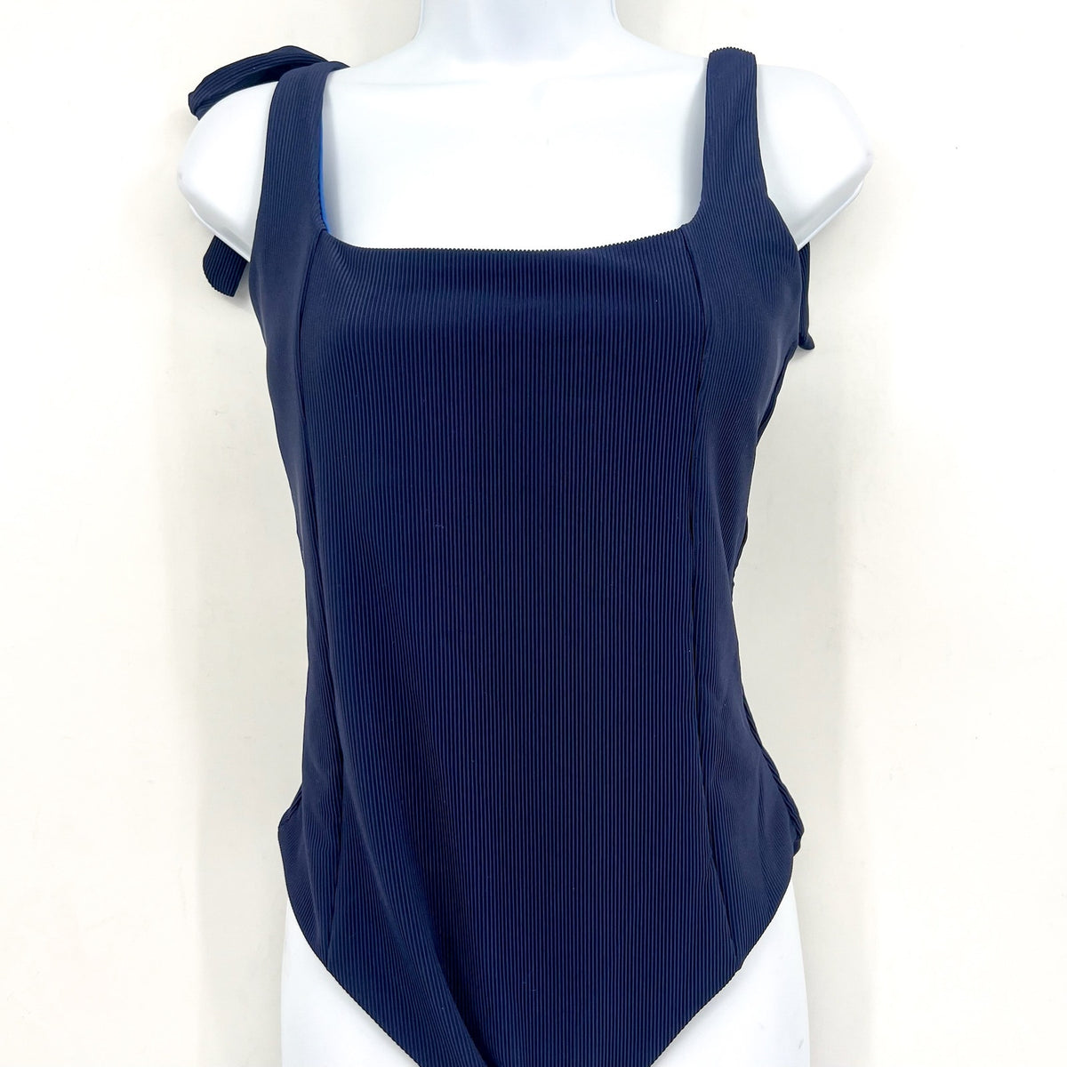 Beach Riot Women's Sydney One-Piece Swimsuit XL Navy Blue MISSING BELT NWOT