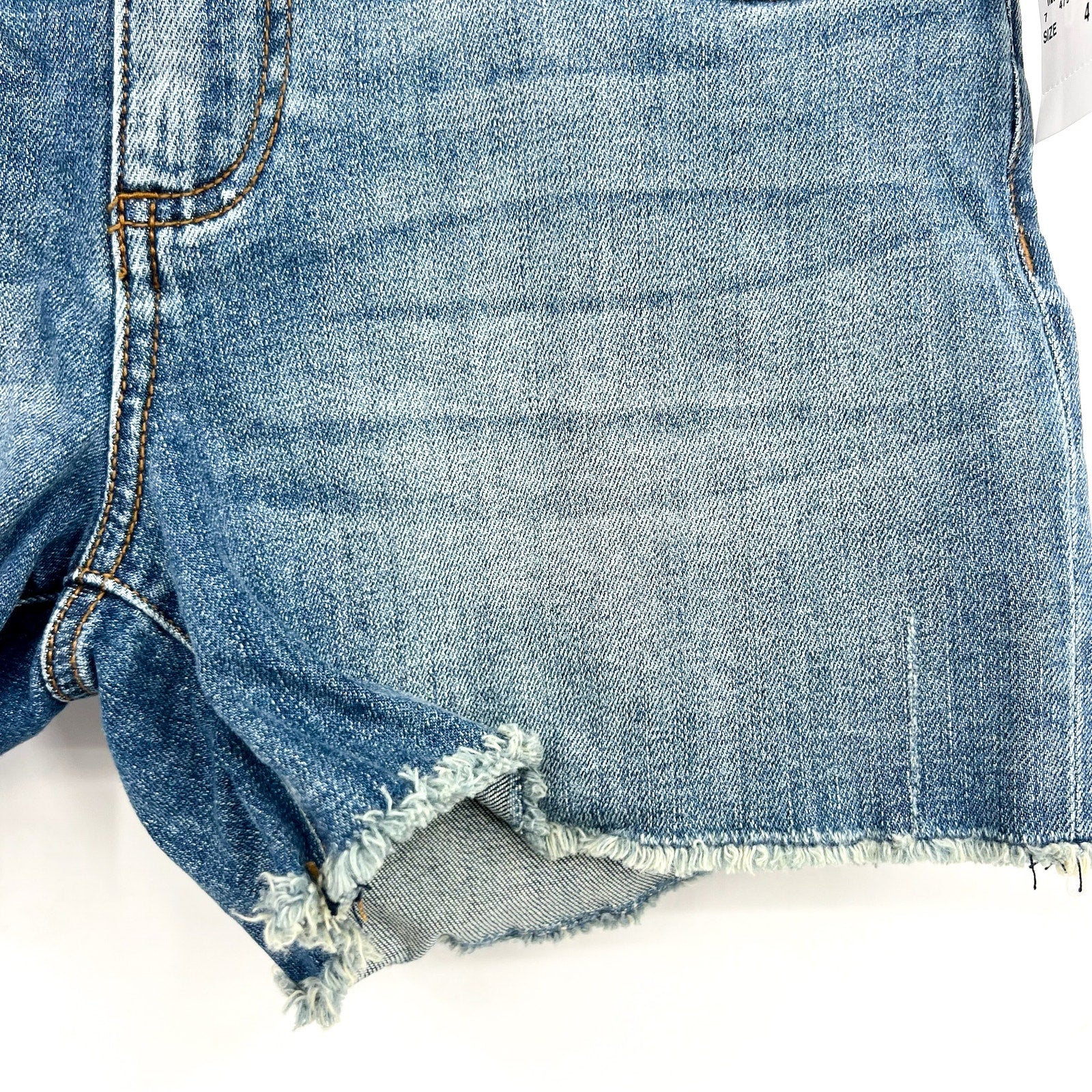 KUT FROM THE KLOTH Women's Gidget Fray Denim Shorts Size 4 Consolidated Blue NWT