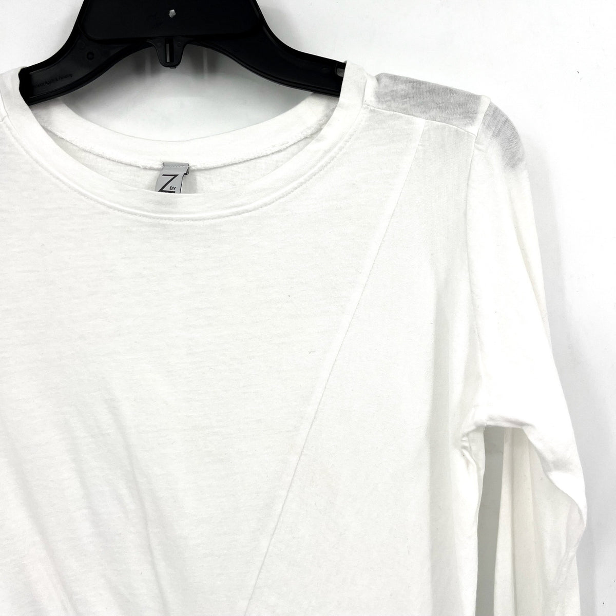 Z BY ZELLA Girls Twist Front Long Sleeve T-Shirt XL White Crewneck NWOT