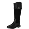 Clarks Womens Maye Carly Knee High Boots Size 9.5 Wide Black Leather NWOB