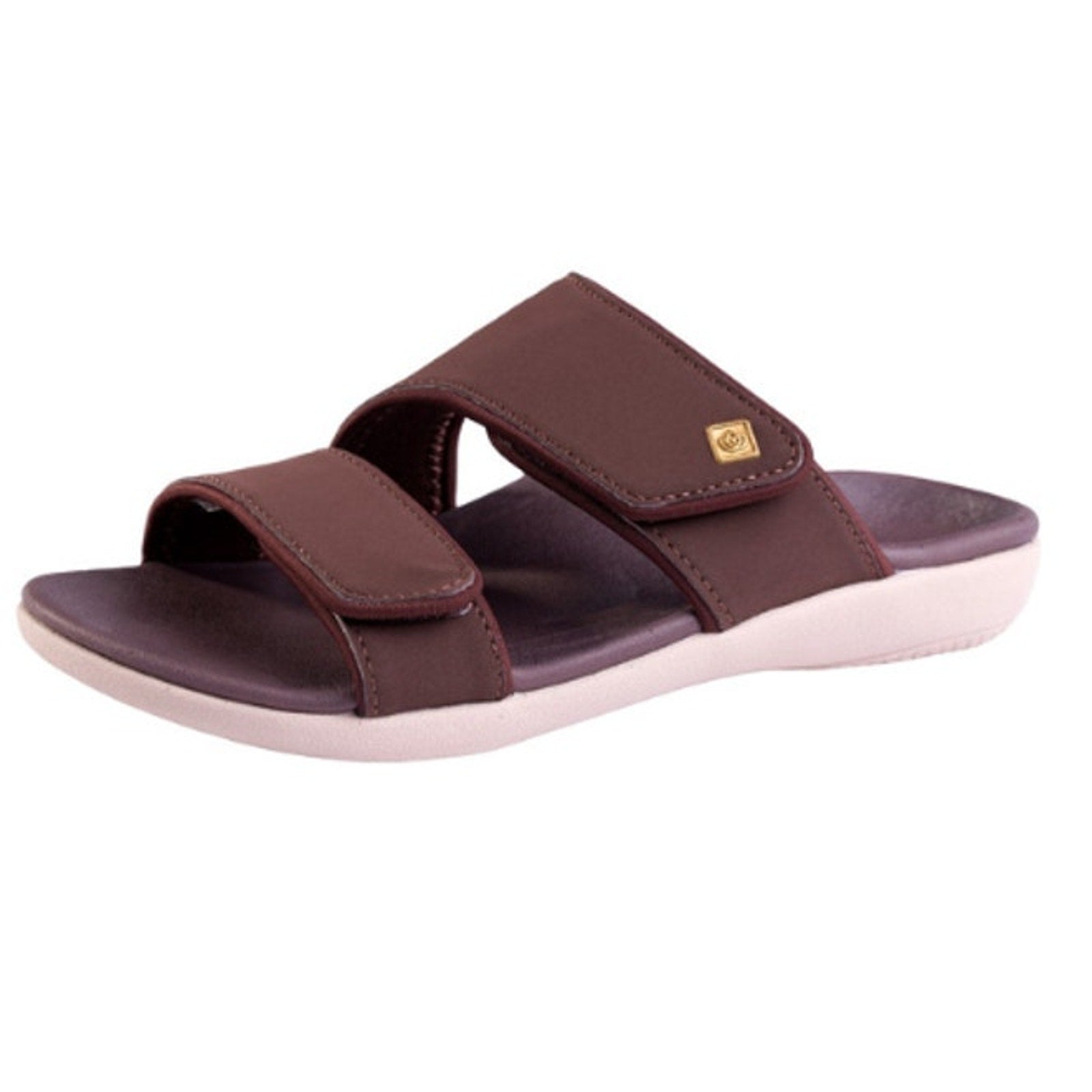 Spenco Womens KHOLO NUEVO Comfort Slide Sandals 9.5 WIDE Brown French Toast NWT