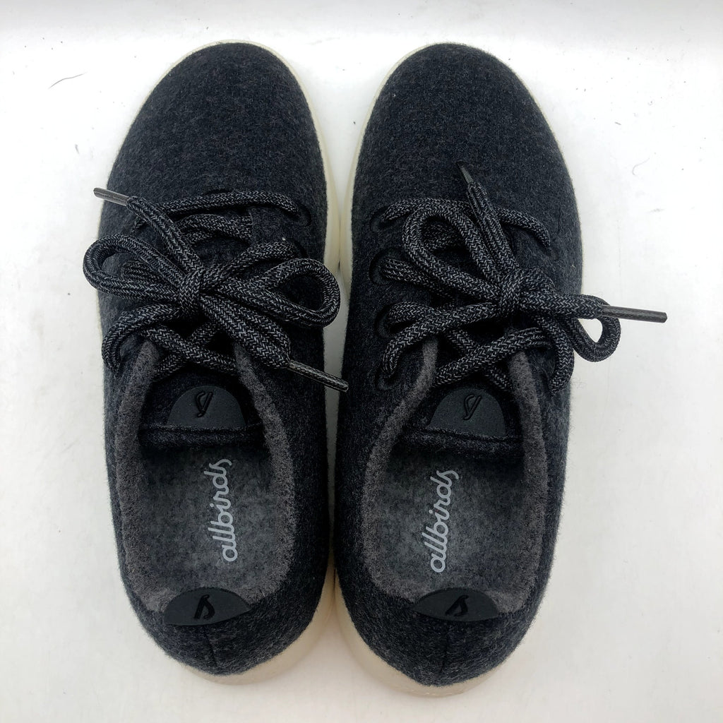 AllBirds Women's Tuke Jo Casual Sneakers Size 6 Black Merino Wool Runners NIB