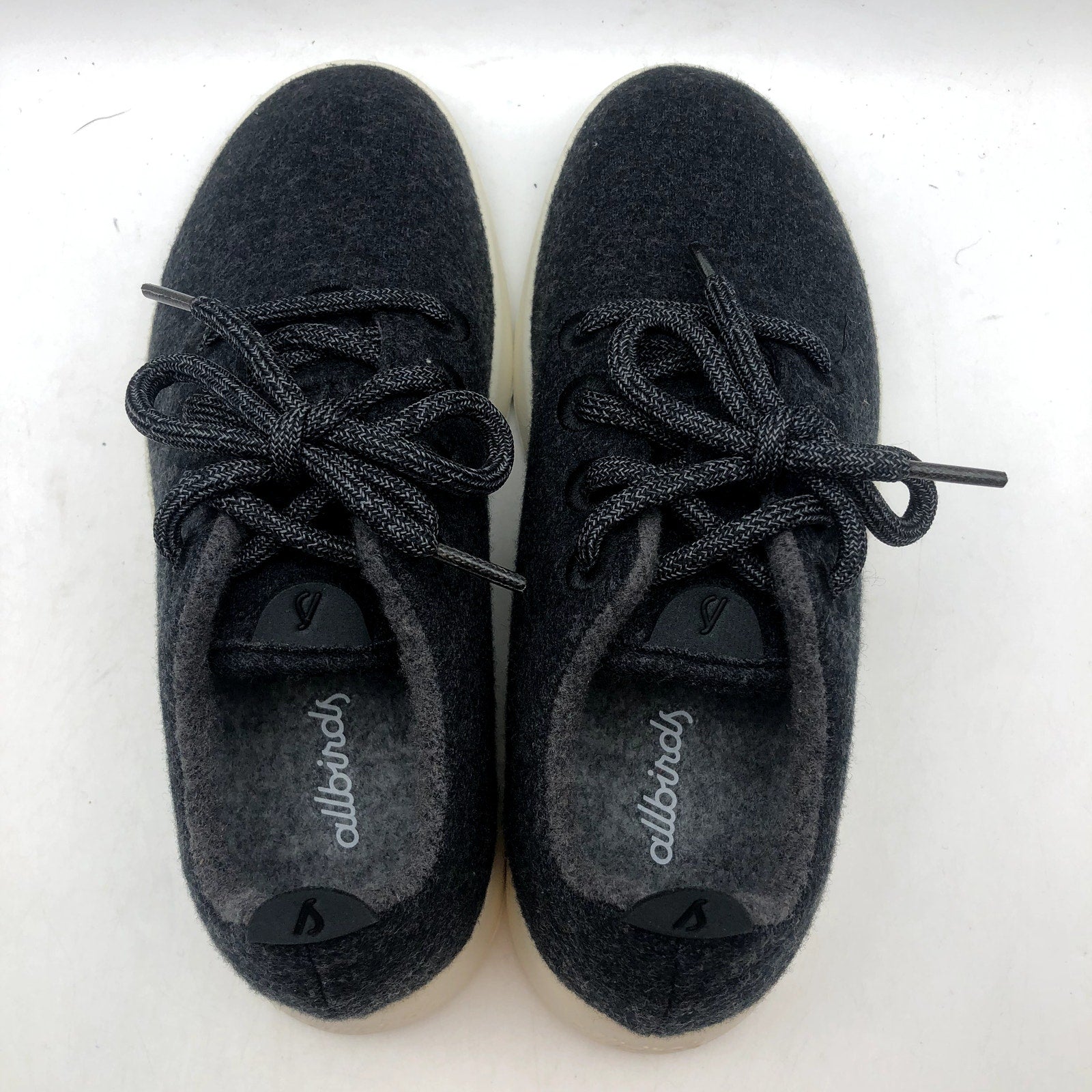 AllBirds Women's Tuke Jo Casual Sneakers Size 6 Black Merino Wool Runners NIB