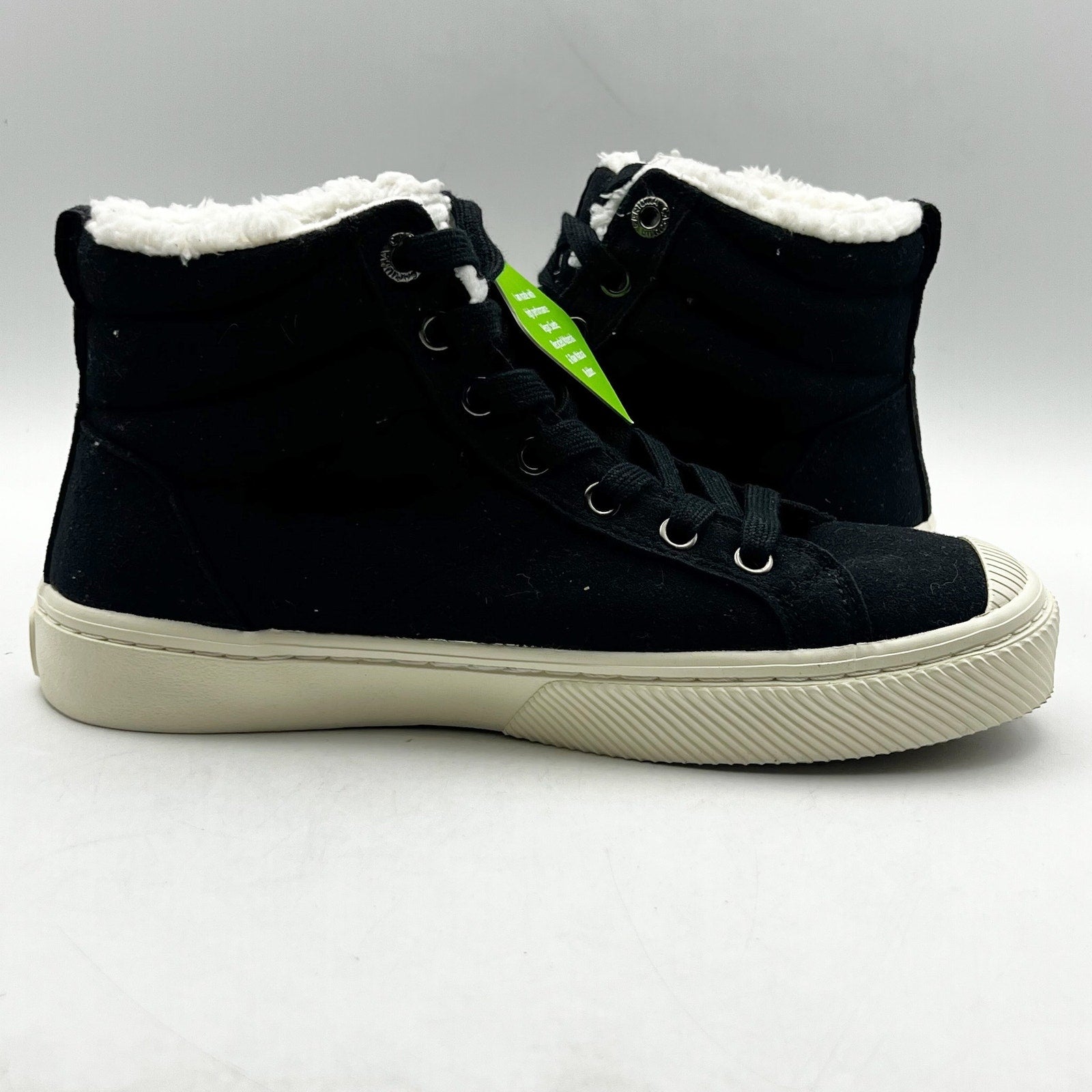 Cariuma OCA Therma High Top Sneakers Mens 8.5 Womens 10 Black Water Repel NIB