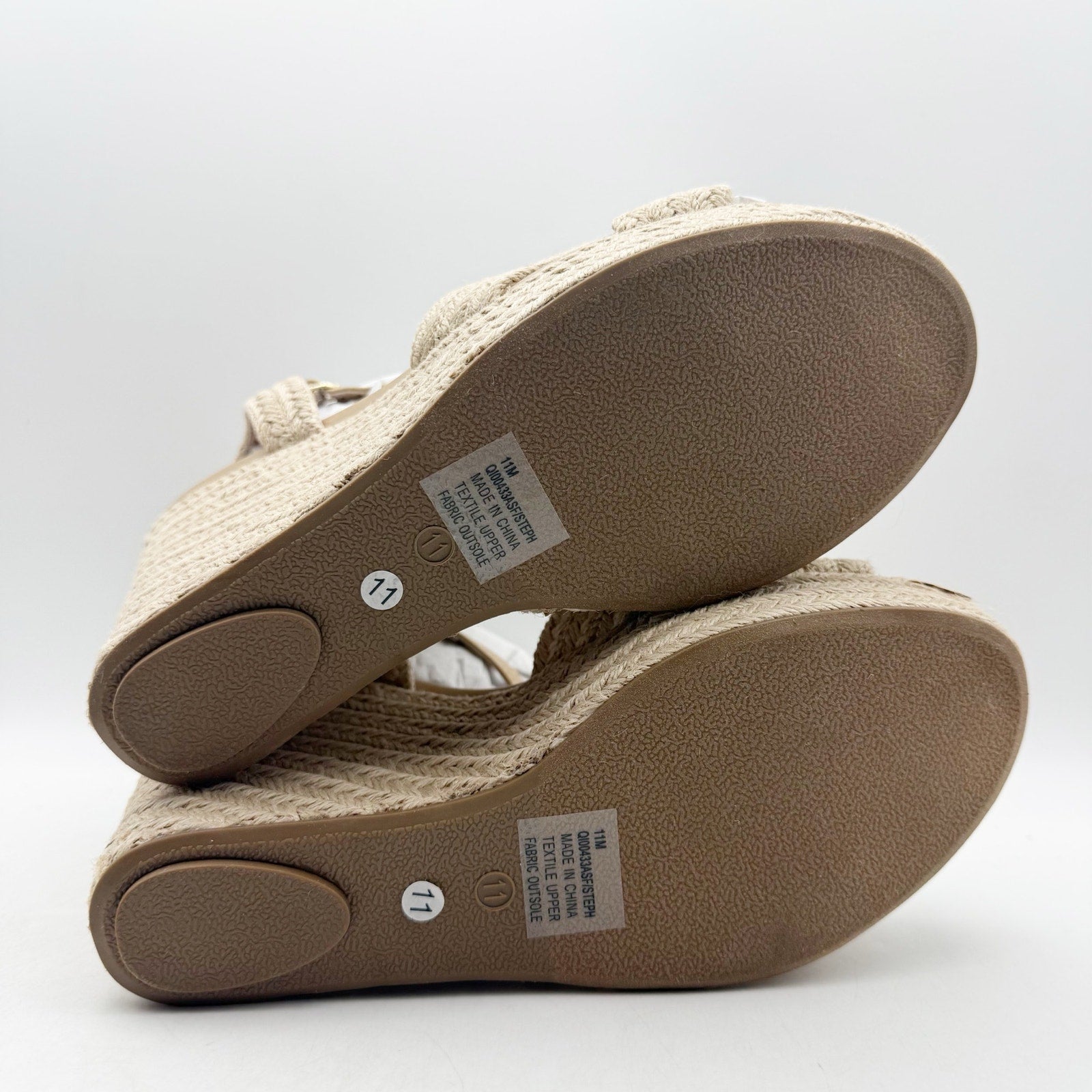 MIA Womens Alouette Wedge Sandal US 11 EU 42 Tan Natural Jute NWOB