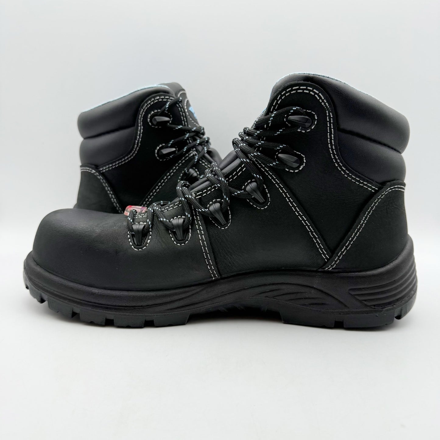 Avenger Women Framer A7127 CT Work Boot US 9 B Black Blue Leather Waterproof NIB