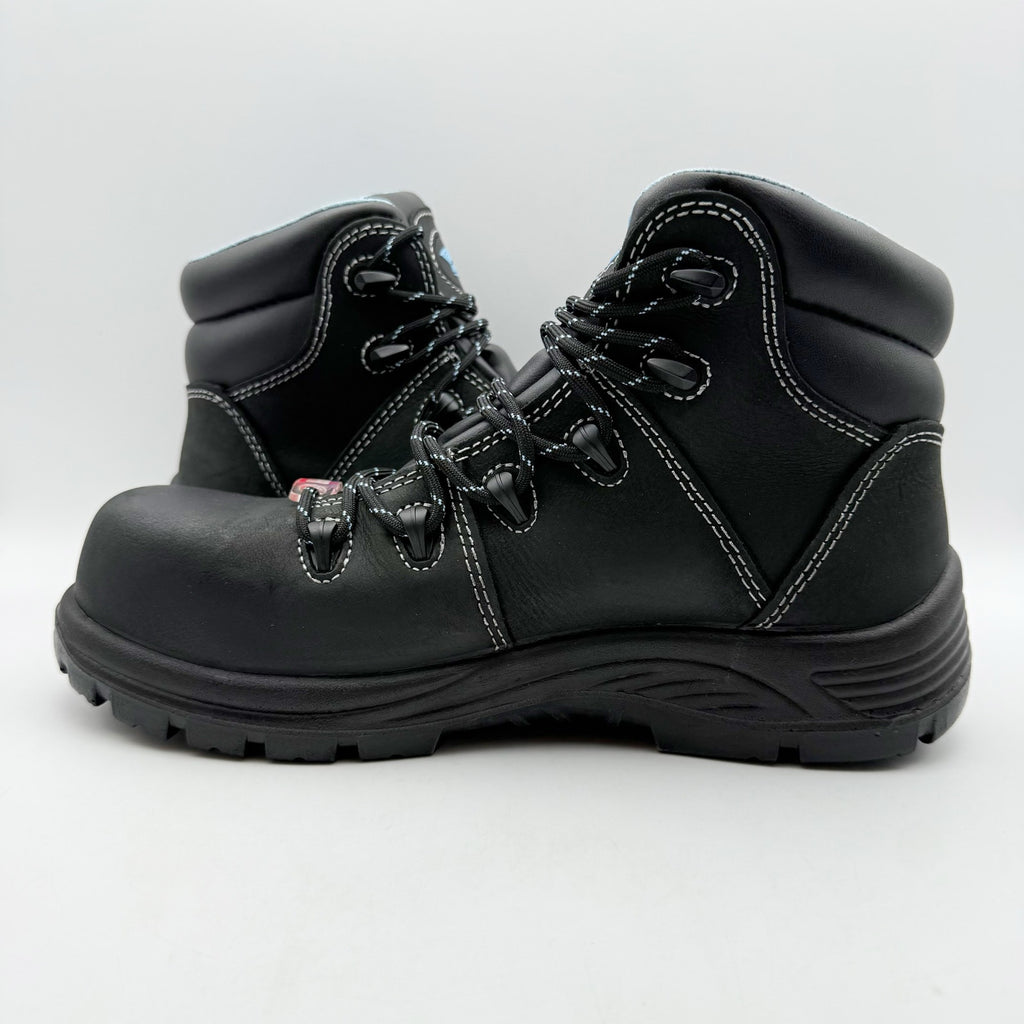 Avenger Womens Framer A7127 CT Work Boots Size 9 B Black Leather Waterproof NIB