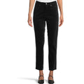 Eileen Fisher Women's Slim Ankle Jeans Medium Black Velveteen High Waisted NWT
