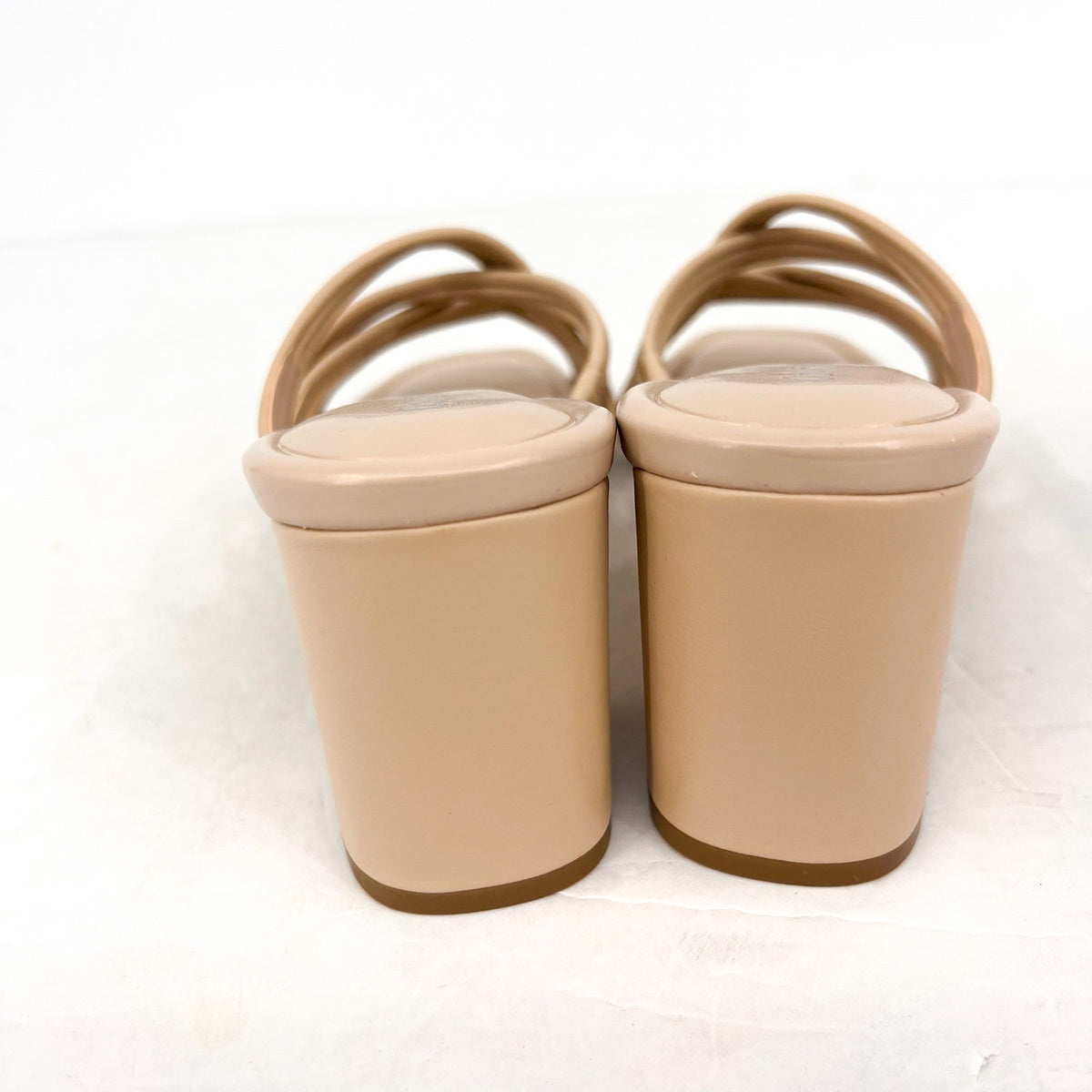 CALVIN KLEIN Women's Terisa Strappy Sandals Size 8.5 Tan Natural Leather NIB