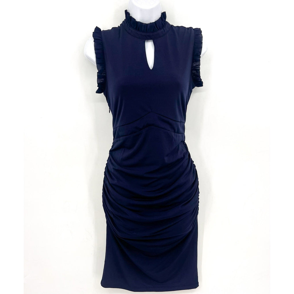 KIMI + KAI Maternity Madeline Body-Con Dress Small Navy Blue Sleeveless NWT