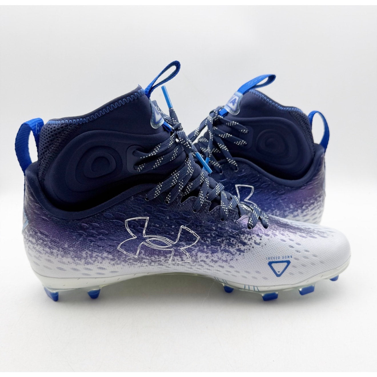 Under Armour Mens Spotlight Lux MC 2.0 Football Cleat Size 10 Navy Blue NWOB