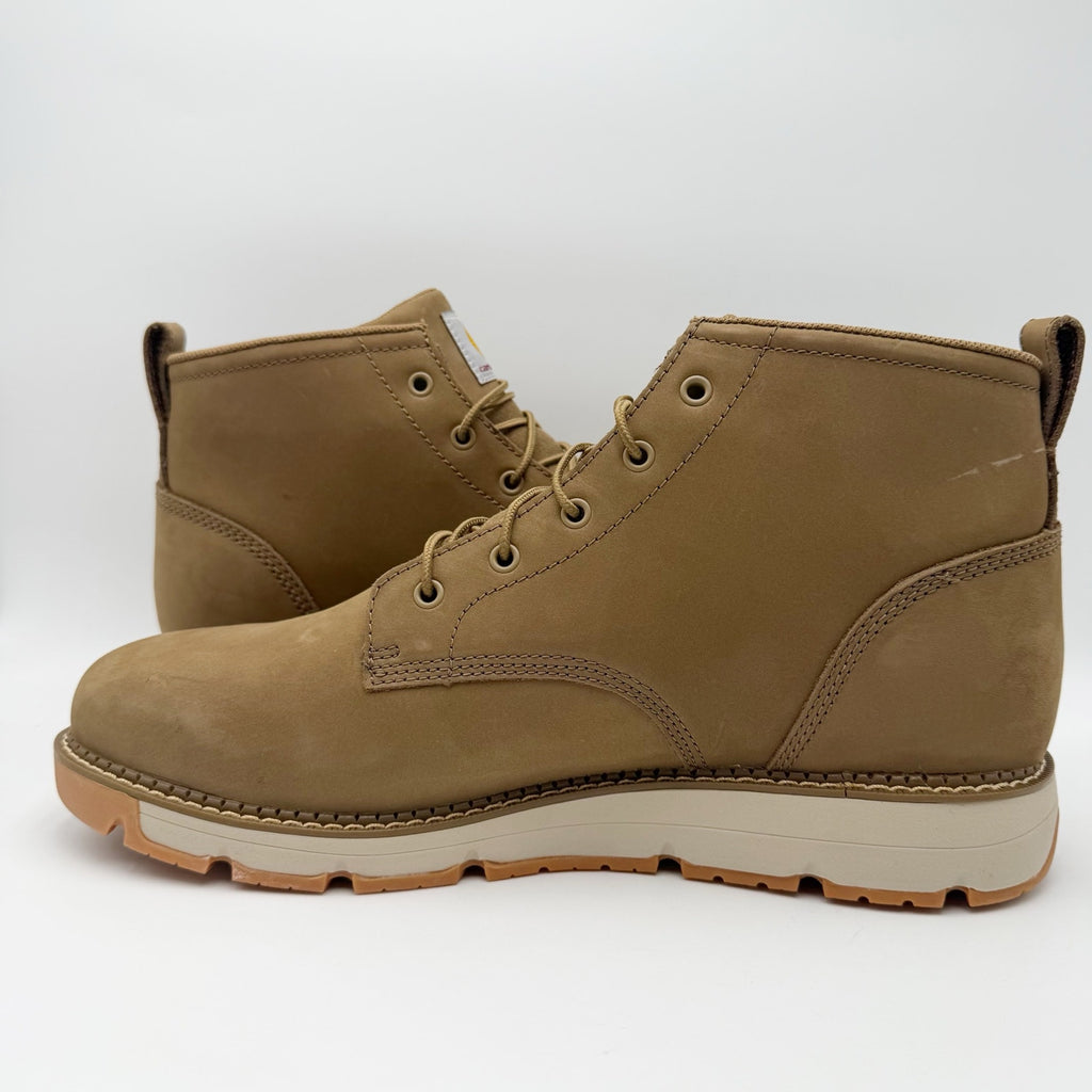 Carhartt Mens Millbrook Wedge Boots US 14 M Khaki Tan Leather Waterproof NIB