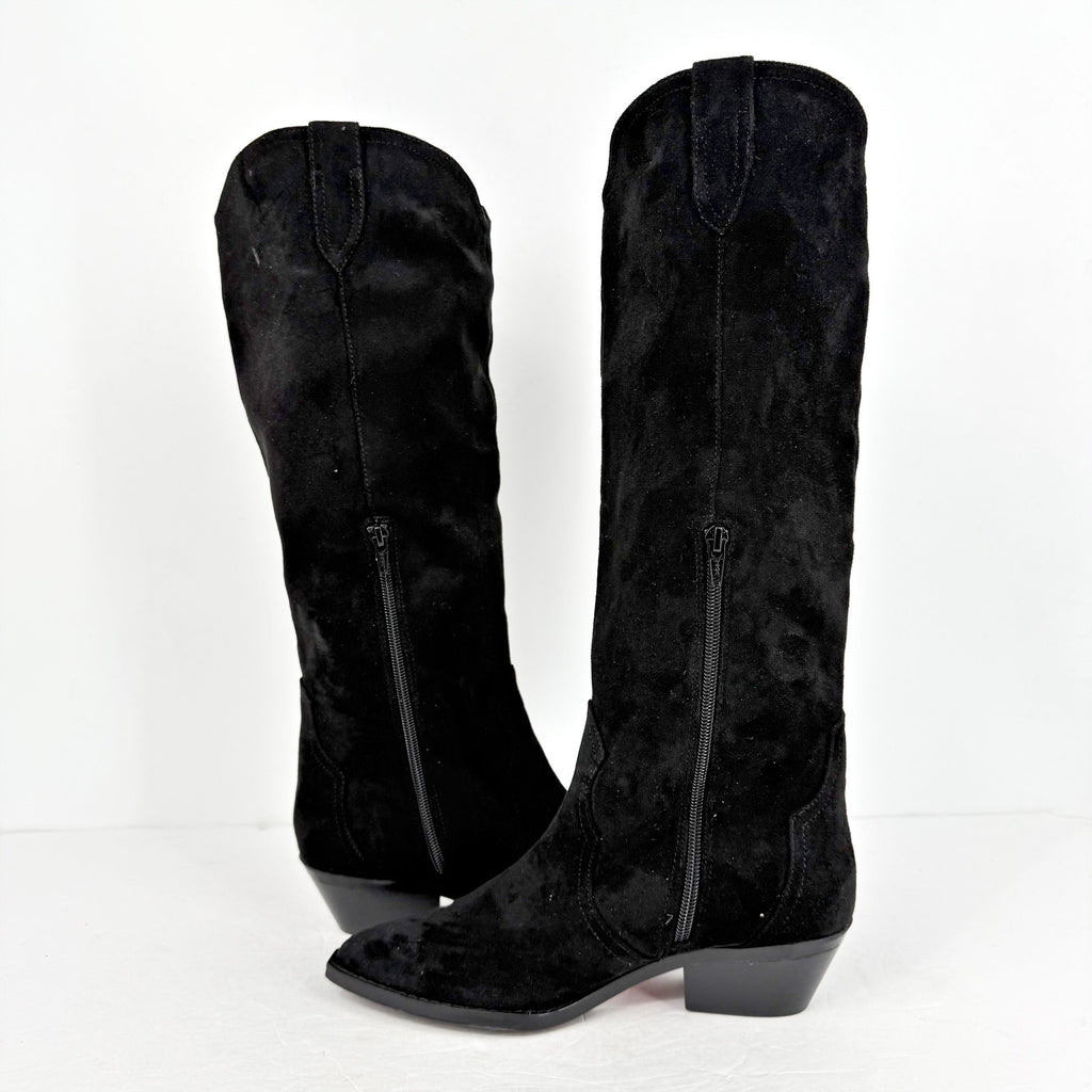 Dolce Vita Womens Kit Knee High Boots US 6.5 M EU 37 Black Fabric NWOB